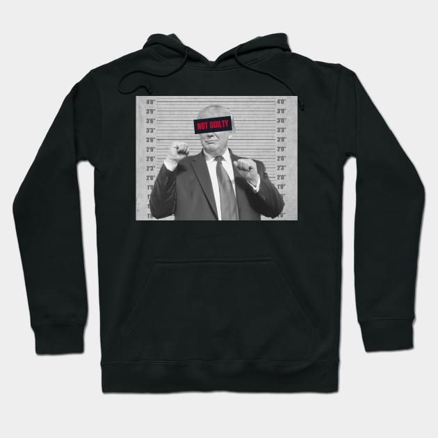 Trump mugshot not guilty Hoodie by Astronaut.co